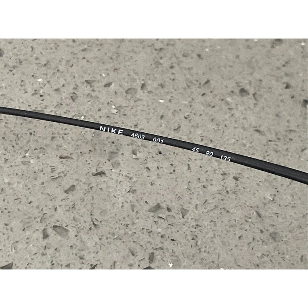 Nike with Flexon 4603 001 Eyeglass Frames ONLY 45-20-135 Black metal full rim